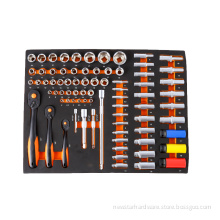7 Drawers Cabinet Professional Tool Set Trolley